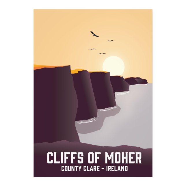 Impression Photo Falaises de Moher Comté de Clare, Irlande. (Devant)