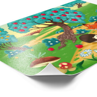 Impression Photo Famille d'animaux dans le bois.