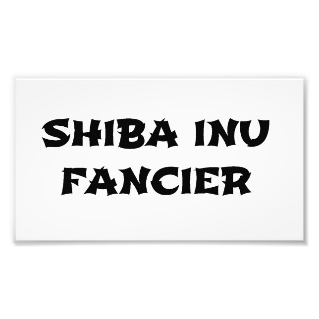 Impression Photo fantaisie de shiba inu (Devant)