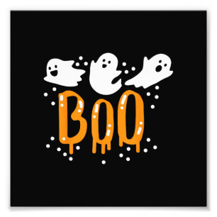 Impression Photo Fantôme d'Halloween Chou Mignon
