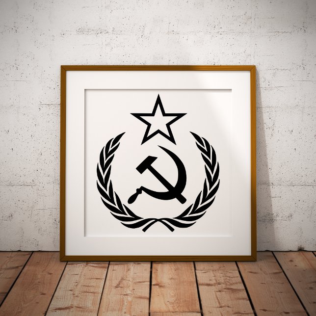 Impression Photo Faucille et marteau, URSS, CCCP, communisme (Créateur téléchargé)
