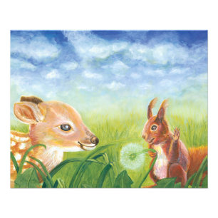 Impression Photo Faune et écureuil