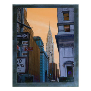 Impression Photo Faux Chrysler vintage construisant la copie de