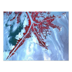 Impression Photo Faux satellite