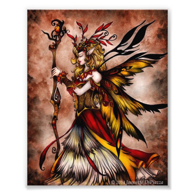 Impression Photo Fée d'automne (Devant)