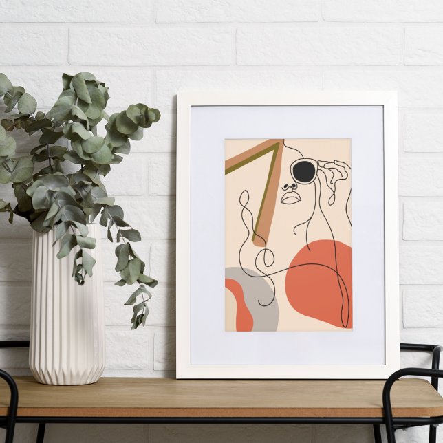 Impression Photo Femme En Lunettes De Soleil Style Boho (Créateur téléchargé)