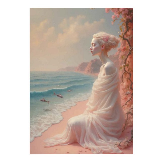 Impression Photo Femme éthérée sur Dreamy Beach (Devant)
