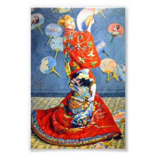 Impression Photo Femme Monet en costume japonais