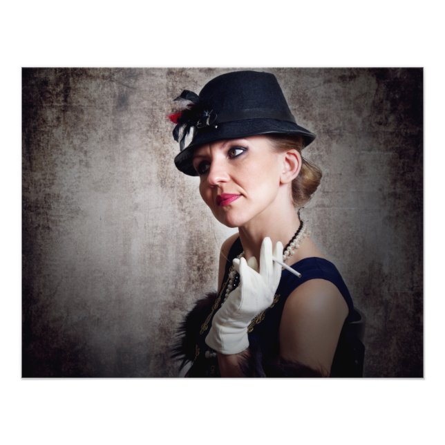 Impression Photo femme rétro vintage (Devant)