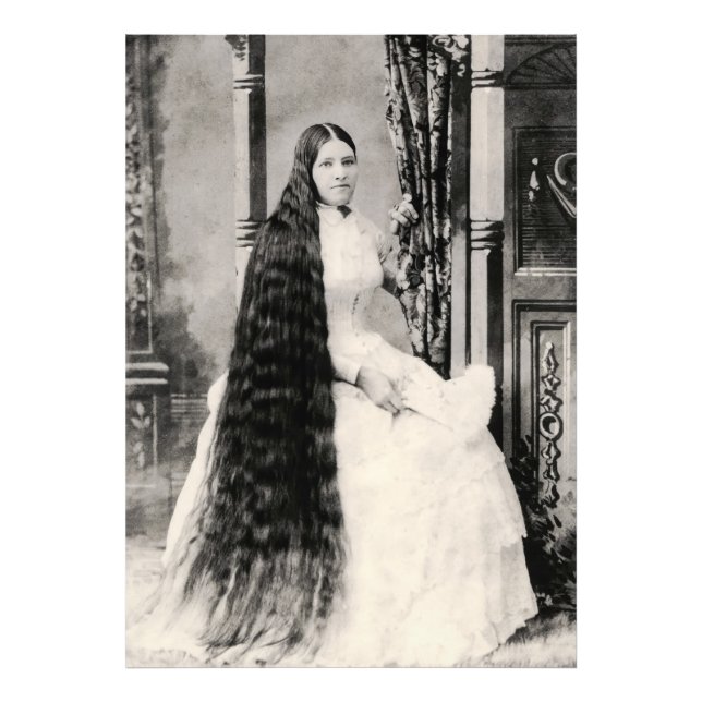 Impression Photo Femme victorienne aux cheveux longs (Devant)