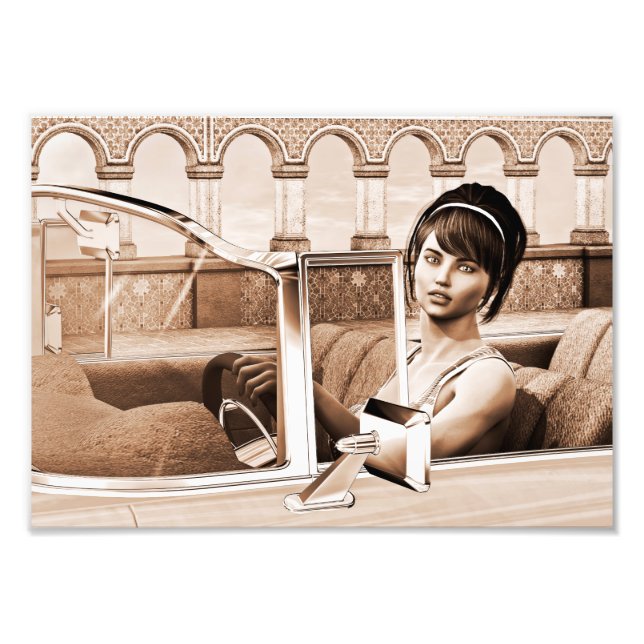 Impression Photo Femme Vintage (Devant)