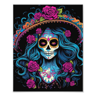 Impression Photo Femmes avec visage maquillage Halloween