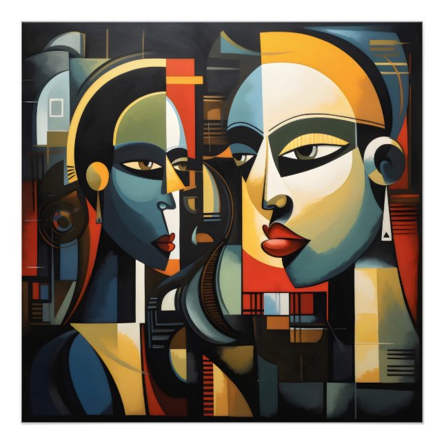 Impression Photo Femmes cubistes (Devant)