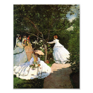Impression Photo Femmes de Monet dans le jardin