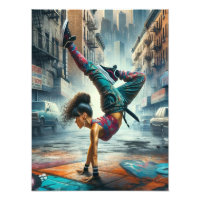 Femmes en action de Breakdancer Silhouette de New 