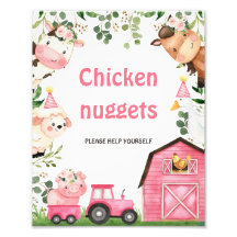 Ferme Pink Grange Tracteur Anniversaire de fête