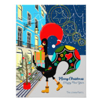 Festivals de Noël avec le coq portugais