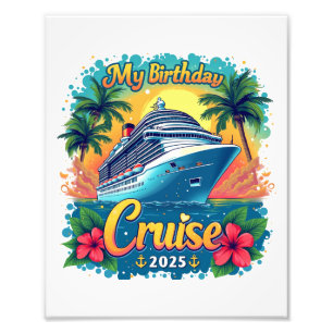 Impression Photo Festive My Birthday Cruise Ship Party 2025