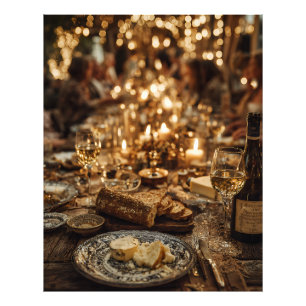 Impression Photo Fête au vin et au pain à la bougée