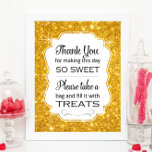 Impression Photo Fête des mariées Buffet Faux Gold Candy Signal Imp<br><div class="desc">Ce faux panneau buffet de bonbons brillants or sera le complément parfait à la barre de bonbons à votre mariage, anniversaire, douche nuptiale ou baby shower. Il dispose d'un arrière - plan doré brillant avec un cadre découpé avec l'expression "Merci pour rendre ce jour si doux S'il vous plaît prendre...</div>