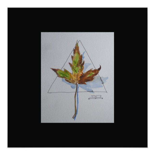 Impression Photo Feuille d'automne (Devant)