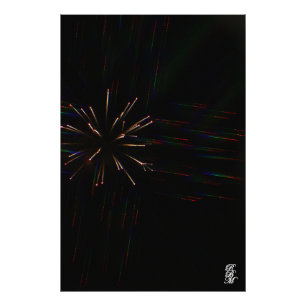 Impression Photo Feux d'artifice à travers les verres 3D 5