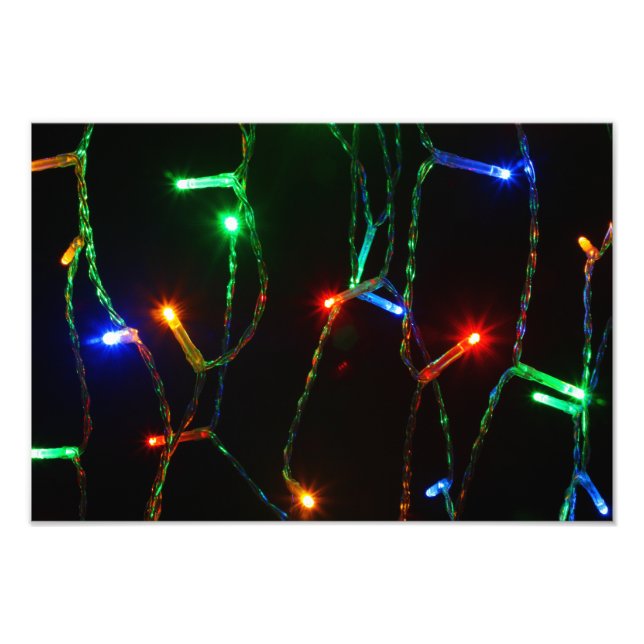 Impression Photo Feux de Noël colorés (Devant)