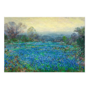 Impression Photo Field of Bluebonnets, 1918-1920 par Julian Onderdo