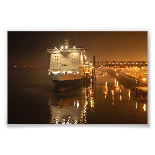 Impression Photo Fierté de Hull Ferry la nuit – Atmosphérique (Devant)