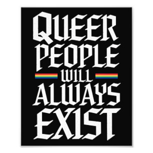 Impression Photo Fierté queer, la fierté queer, les personnes queer