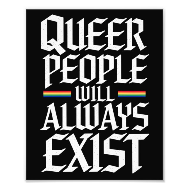 Impression Photo Fierté queer, la fierté queer, les personnes queer (Devant)