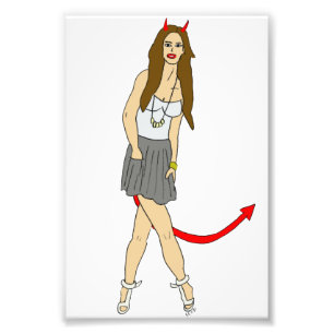 Impression Photo fille diable