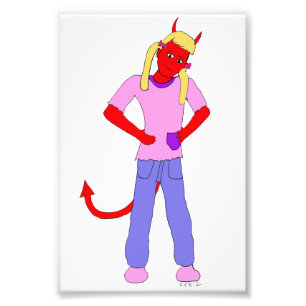 Impression Photo fille diable