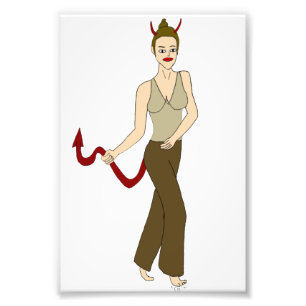 Impression Photo fille diable
