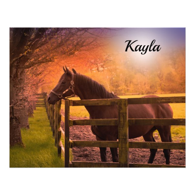 Impression Photo Fille du cheval (Devant)
