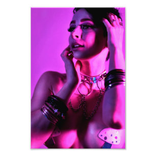 Impression Photo Fille rave champignon