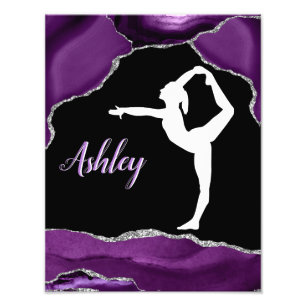 Impression Photo Filles Purple Parties scintillant Gymnastique Dans