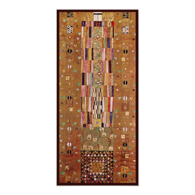 Impression Photo Fin de mur, frise Stoclet de Gustav Klimt (Devant)
