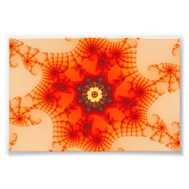 Impression Photo Fire Web - Art fractal (Devant)