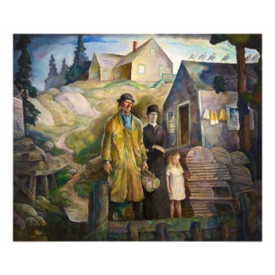 Impression Photo Fisherman's Family by Newell Convers Wyeth