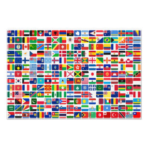 Impression Photo Flags de la nation World All Countries