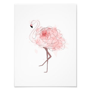 Impression Photo Flamant rose Red Rose
