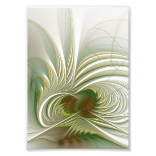 Impression Photo Fleur de fantaisie fractale douce et tendre