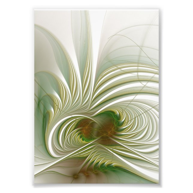 Impression Photo Fleur de fantaisie fractale douce et tendre (Devant)