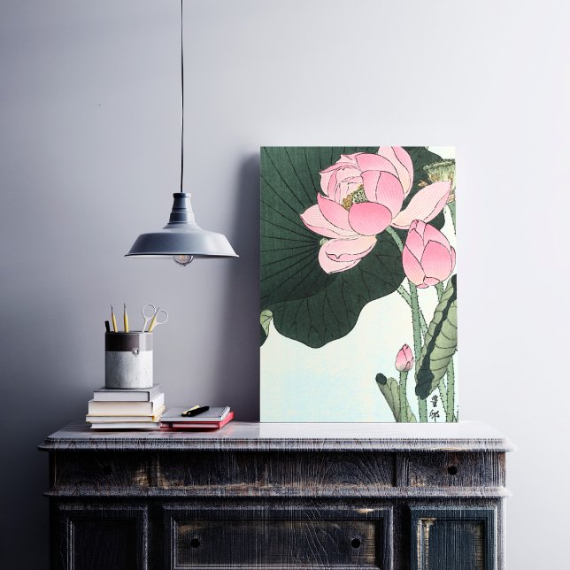 Impression Photo Fleur de Lotus, Art vintage japonais (Créateur téléchargé)