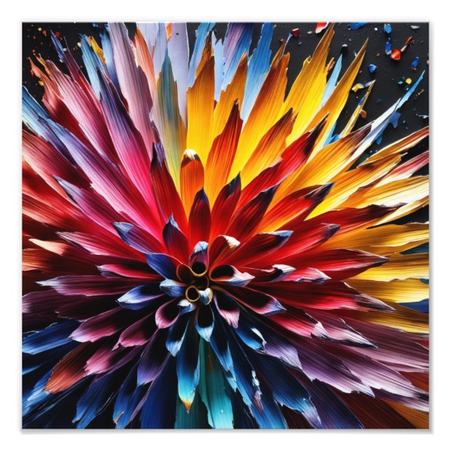 Impression Photo Fleur frappante aux couleurs vives (Devant)