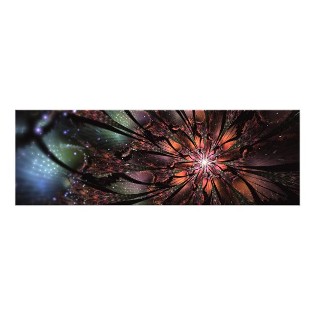 Impression Photo Fleur imaginaire fractale douce et tendresse (Devant)