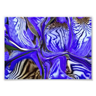 Impression Photo Fleur Iris Violet