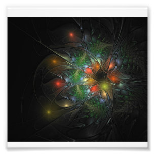 Impression Photo Fleurs de fantaisie fractale douces et tendres
