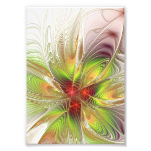 Impression Photo Fleurs de fantaisie fractale douces et tendres